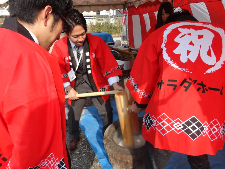 新モデルハウスでお餅つき♪ご来場ありがとうございました(^^)