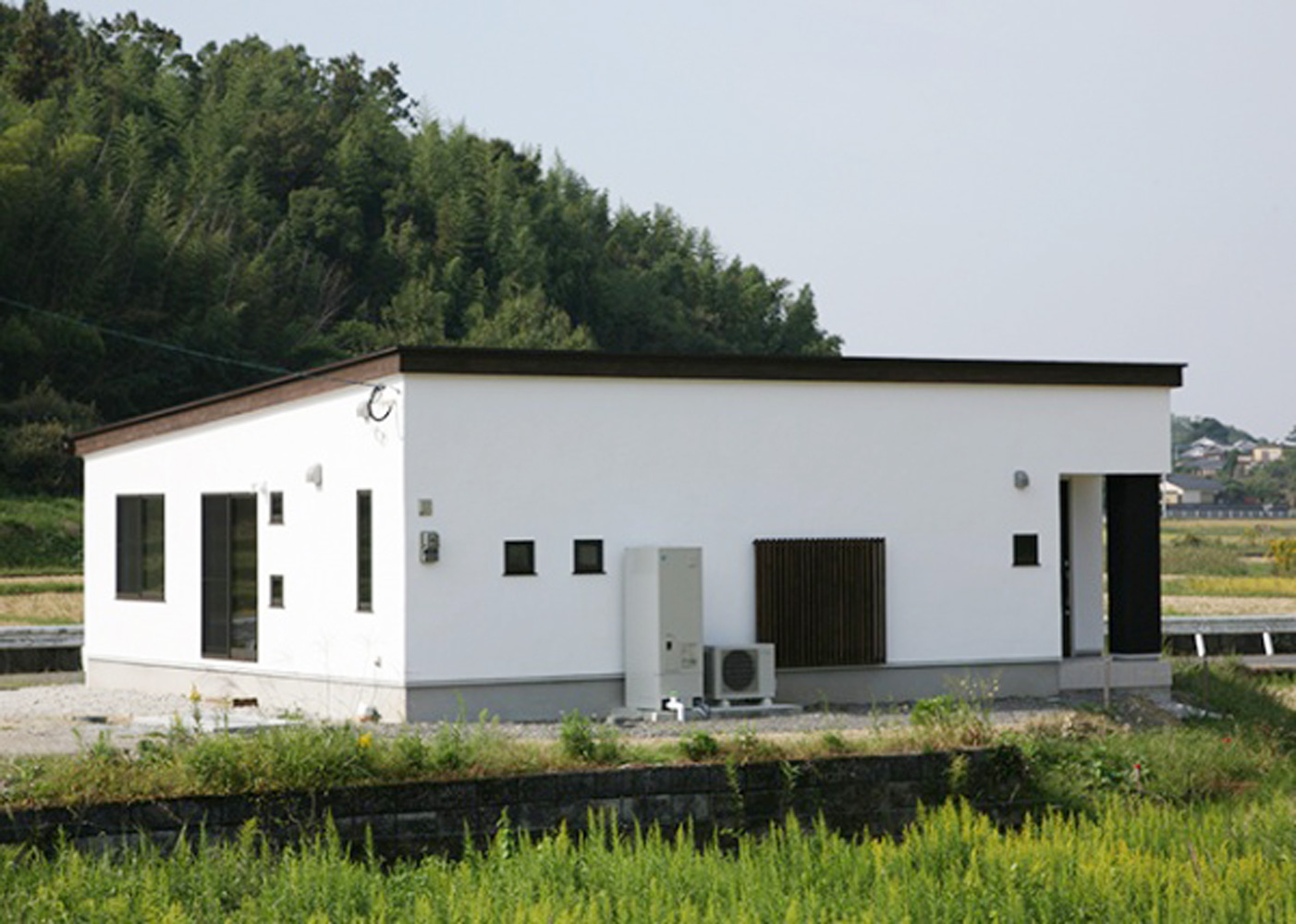 中庭と回廊のある家