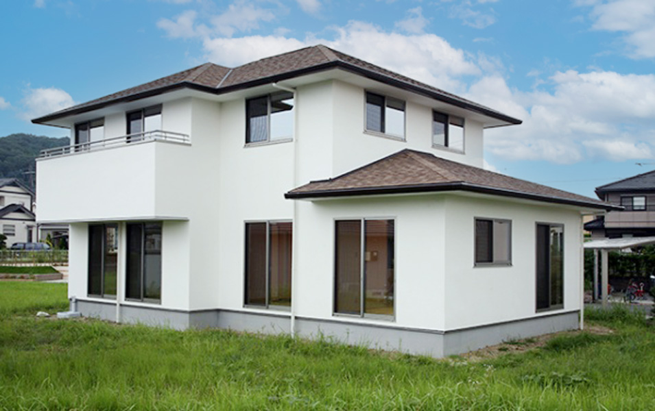 ３世代住宅のしっくいの家