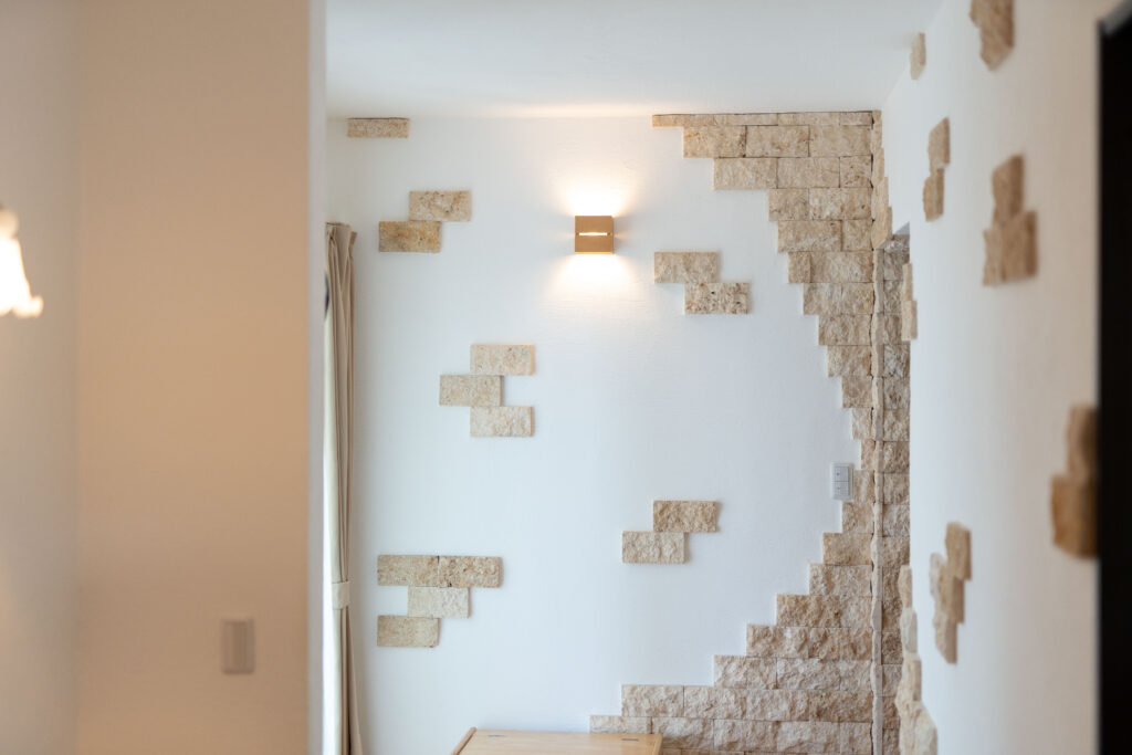 自然素材でできた内壁はお部屋に快適な空気をもたらします。