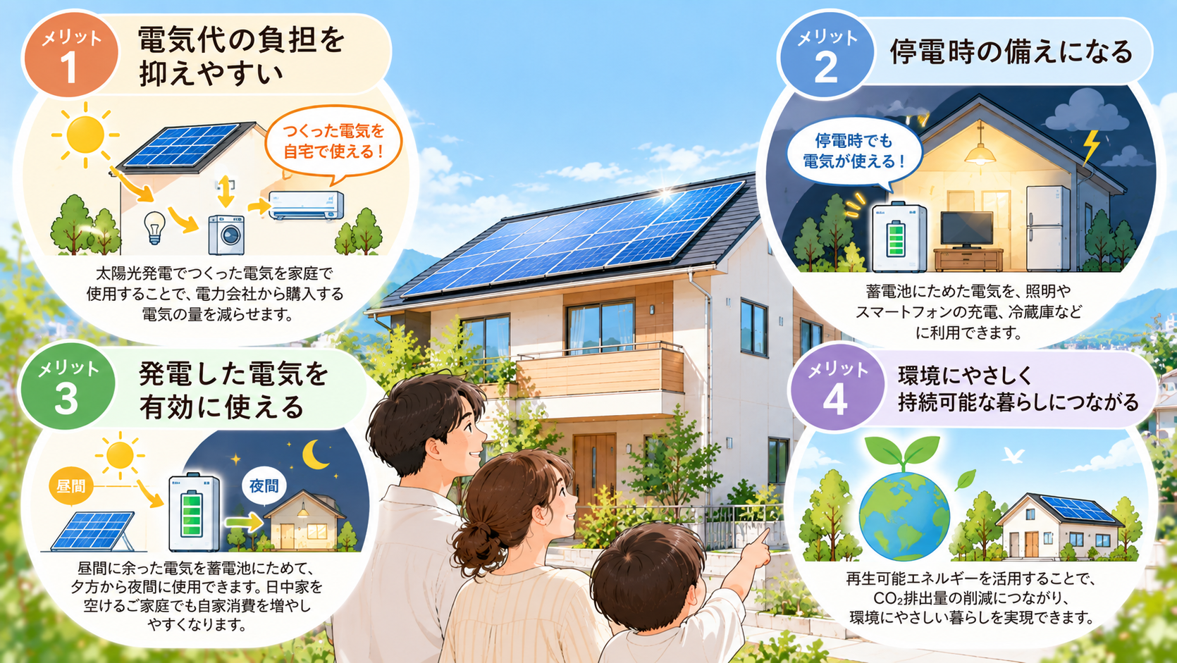大分で新築するなら太陽光発電と蓄電池は必要？導入費用とメリットを解説